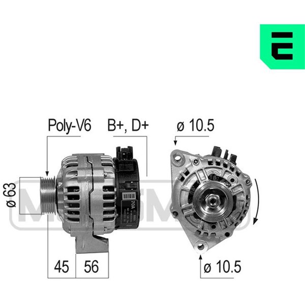 Generator 14V 70A