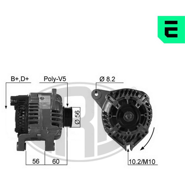 Generator 14V 80A