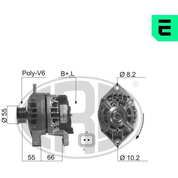 Generator 14V 75A