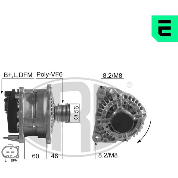 Generator 14V 90A