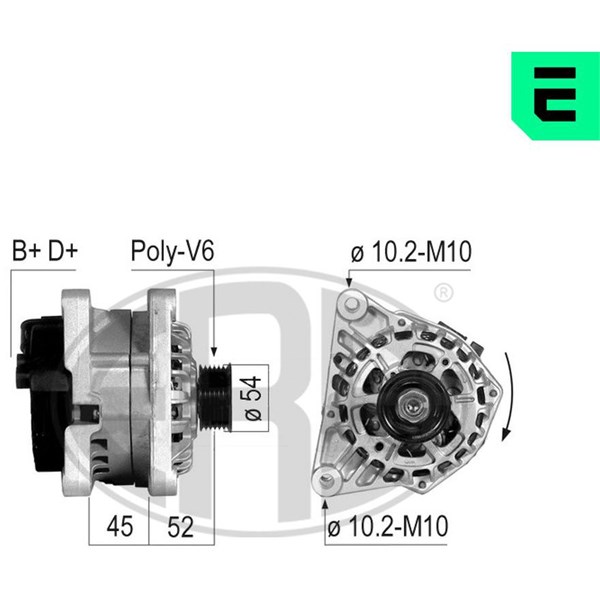 Generator 14V 70A