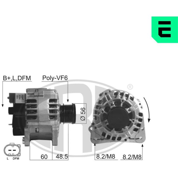 Generator 14V 120A
