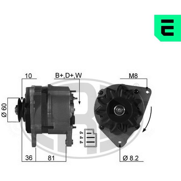 Generator 14V 55A