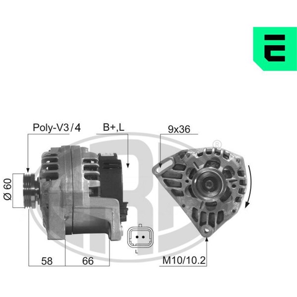 Generator 14V 75A