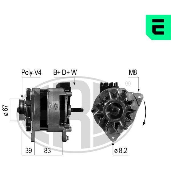 Generator 14V 70A
