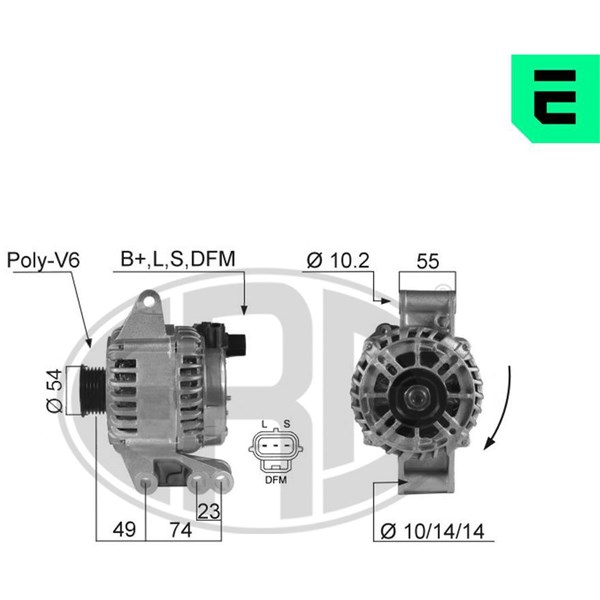 Generator 14V 104A