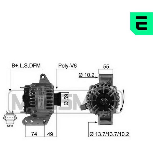Generator 14V 104A