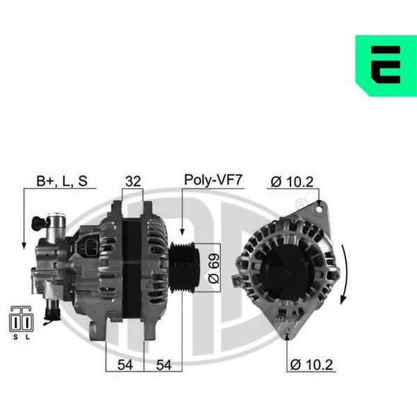 Generator 14V 110A
