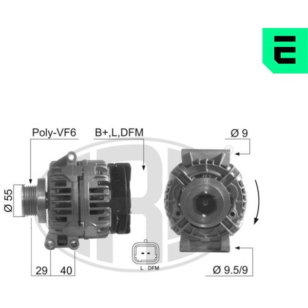 Generator 14V 98A