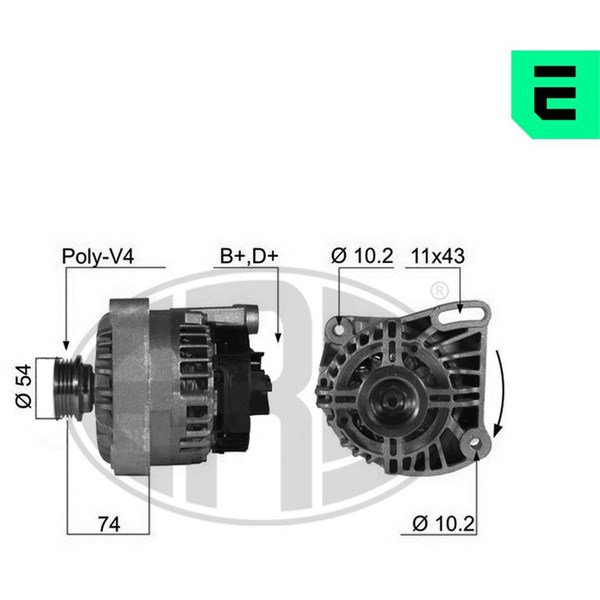 Generator 14V 70A