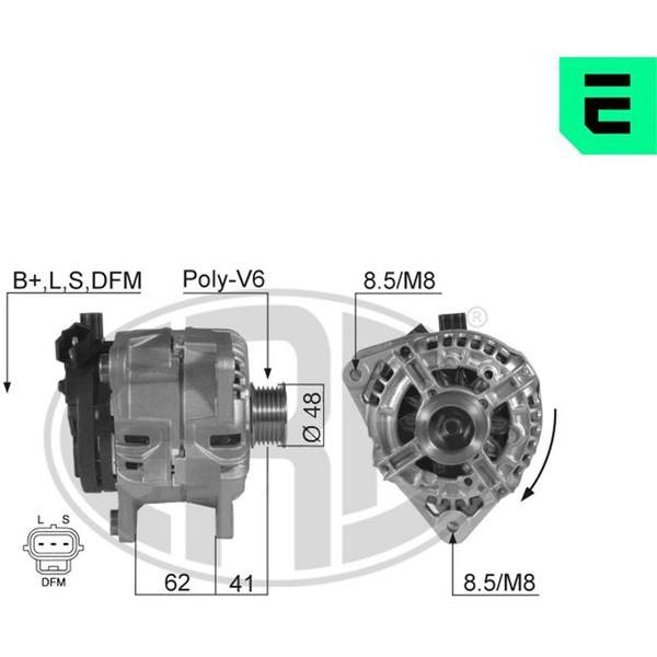 Generator 14V 105A