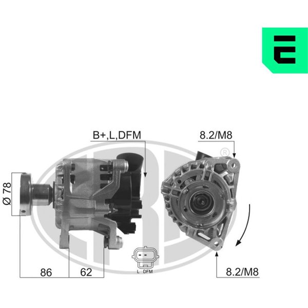 Generator 14V 90A