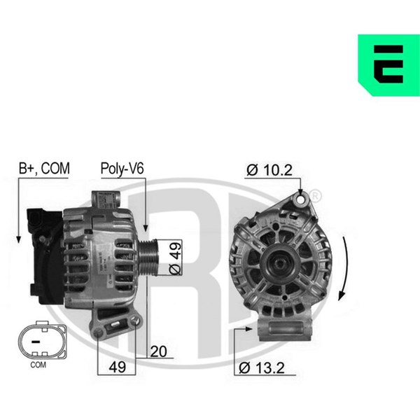Generator 14V 120A