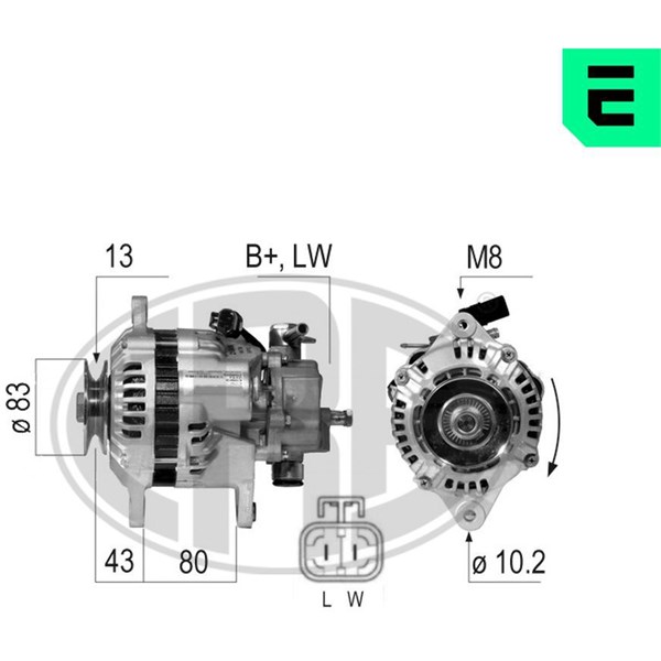 Generator 14V 75A