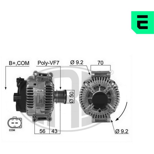 Generator 14V 180A