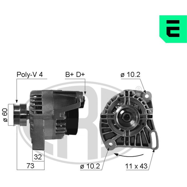 Generator 14V 65A