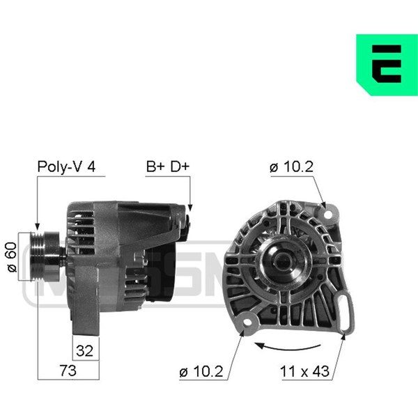 Generator 14V 65A