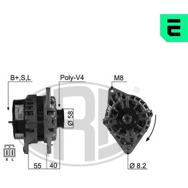 Generator 14V 80A