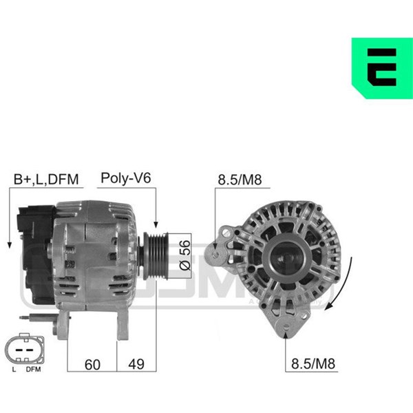 Generator 14V 110A