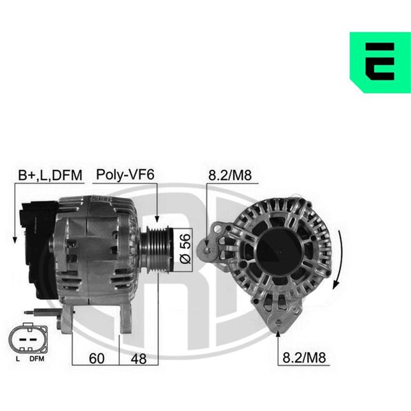 Generator 14V 110A