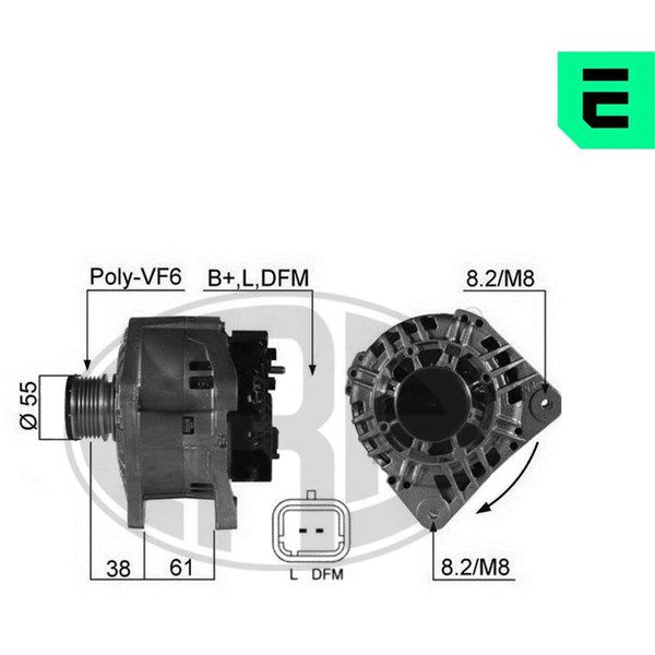 Generator 14V 125A