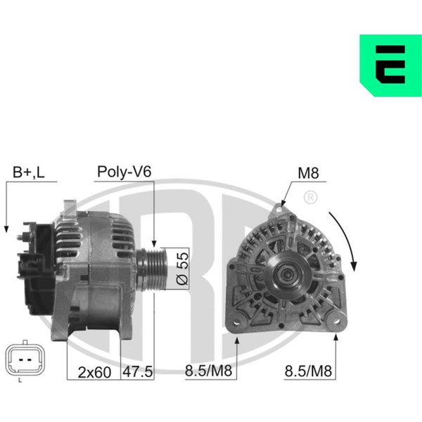 Generator 14V 110A
