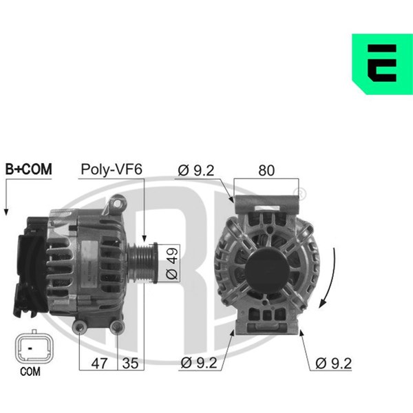 Generator 14V 120A