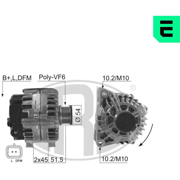 Generator 14V 180A