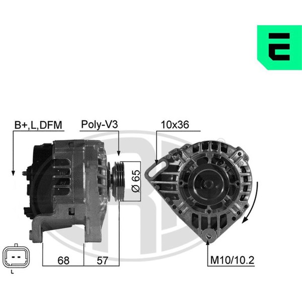 Generator 14V 95A