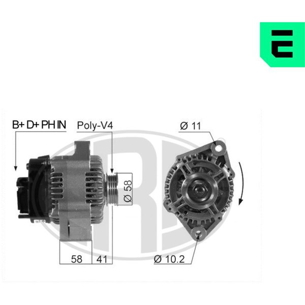 Generator 14V 75A