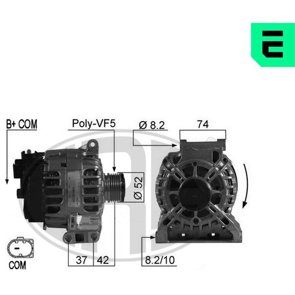 Generator 14V 110A