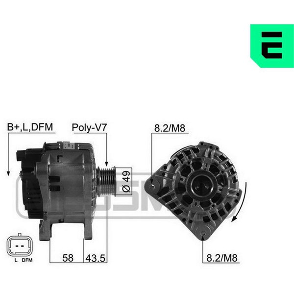 Generator 14V 120A