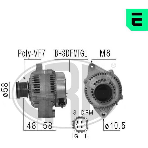 Generator 14V 85A