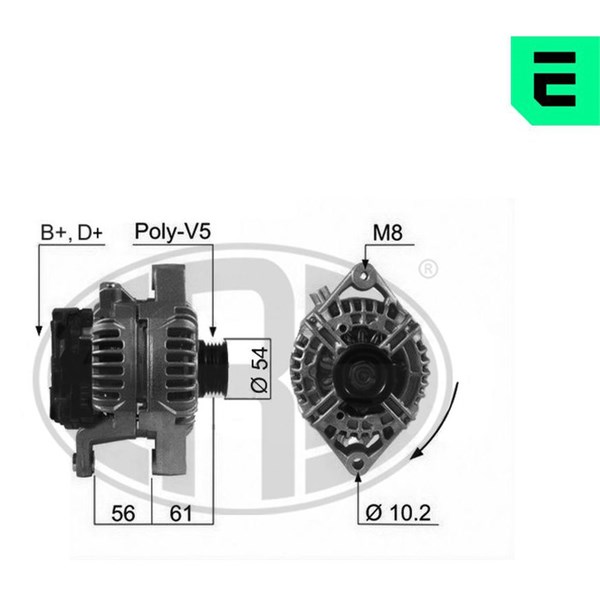 Generator 14V 120A