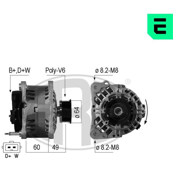 Generator 14V 90A