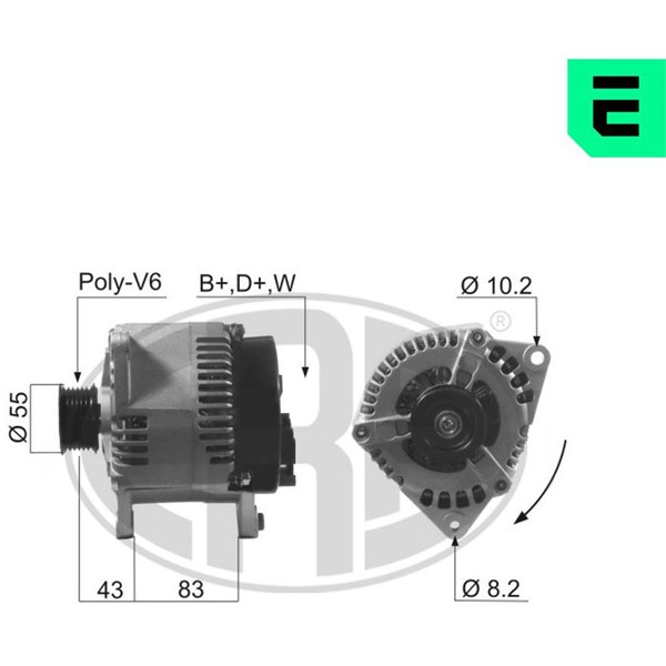 Generator 14V 100A