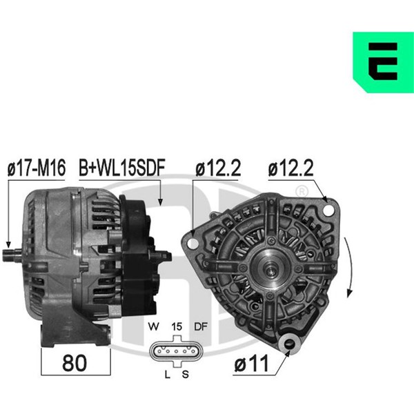 Generator 28V 80A
