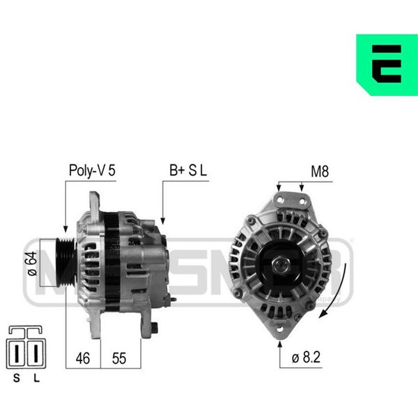 Generator 14V 90A