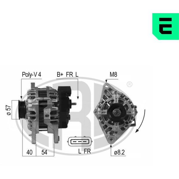 Generator 14V 90A
