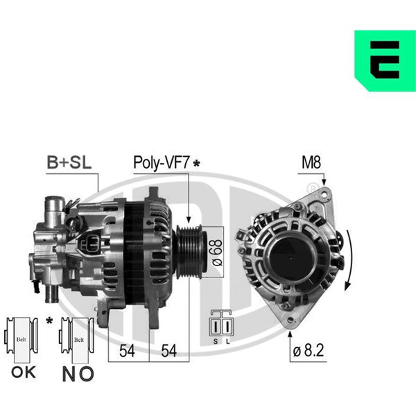Generator 14V 110A