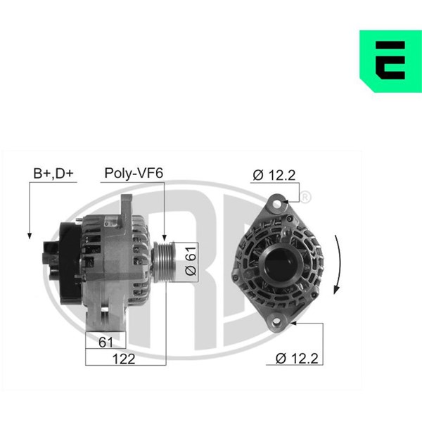 Generator 14V 120A