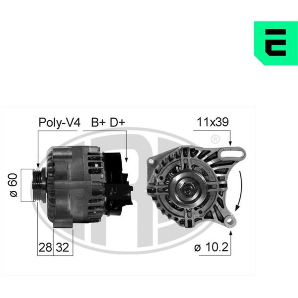Generator 14V 90A