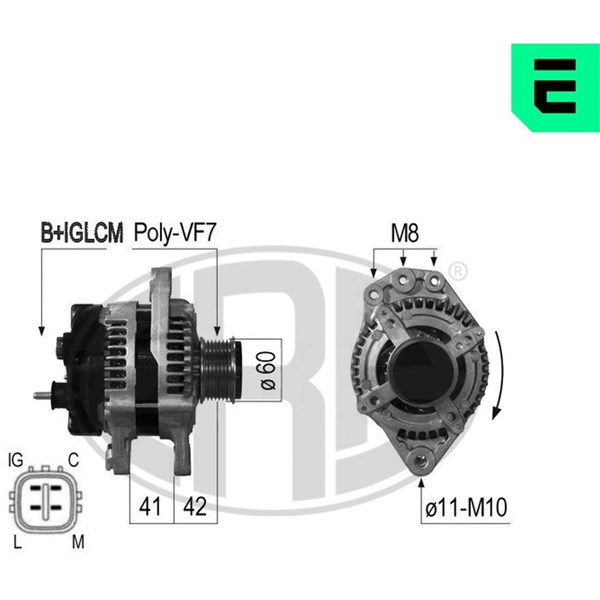 Generator 14V 100A
