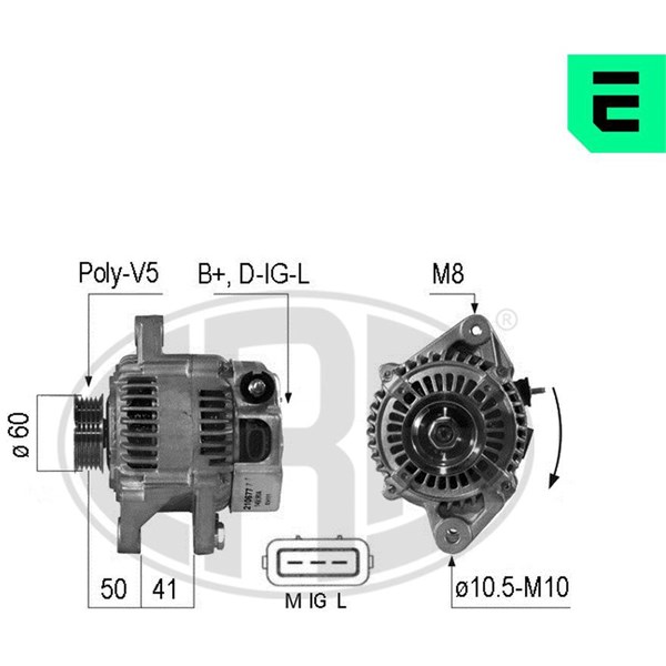 Generator 14V 90A