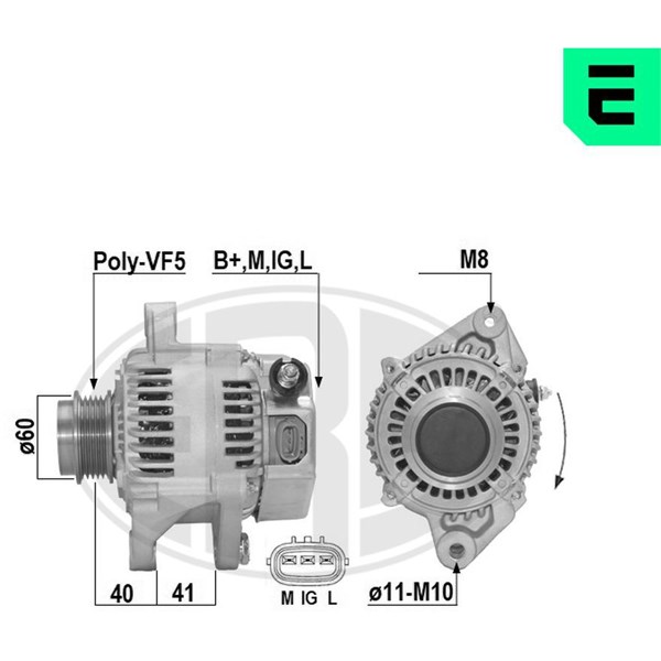 Generator 14V 90A