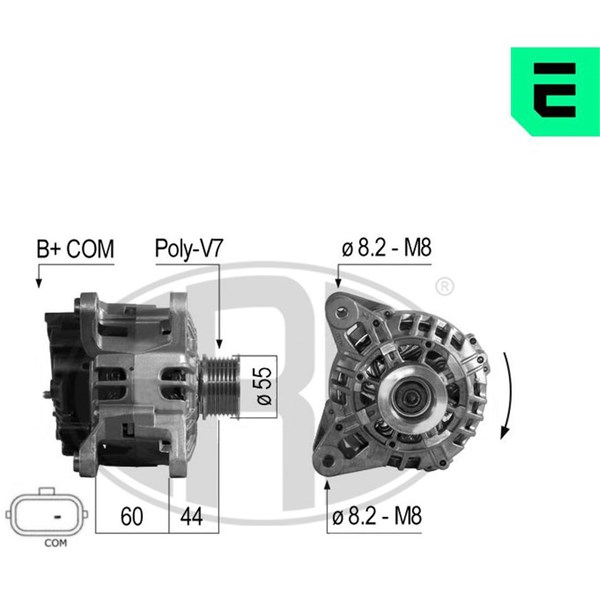 Generator 14V 90A