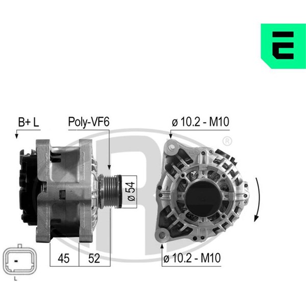 Generator 14V 90A