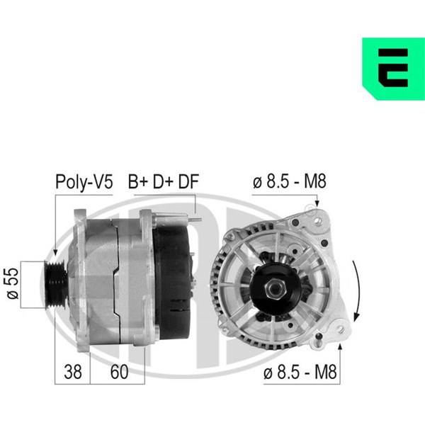 Generator 14V 120A