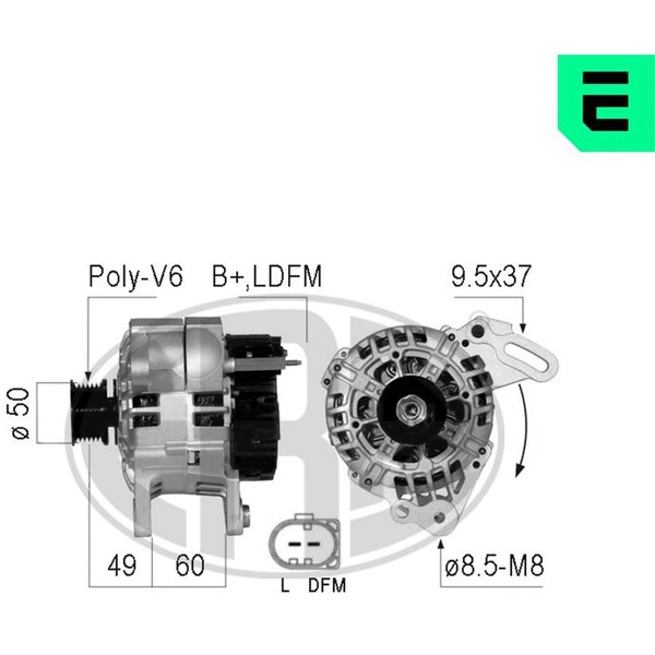 Generator 14V 90A