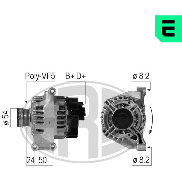 Generator 14V 120A